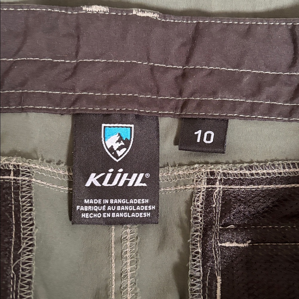 KÜHL Women’s Shorts Kliffside Air Roll Up Khaki Green Shorts New size 10 - Picture 11 of 14